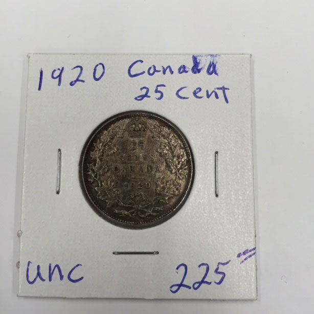 1920 Canada 25 cent